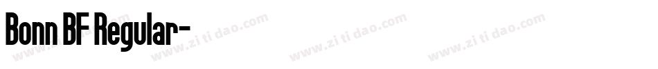 Bonn BF Regular字体转换